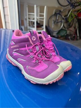 Merrell Kids Pink and Purple Trail Boots